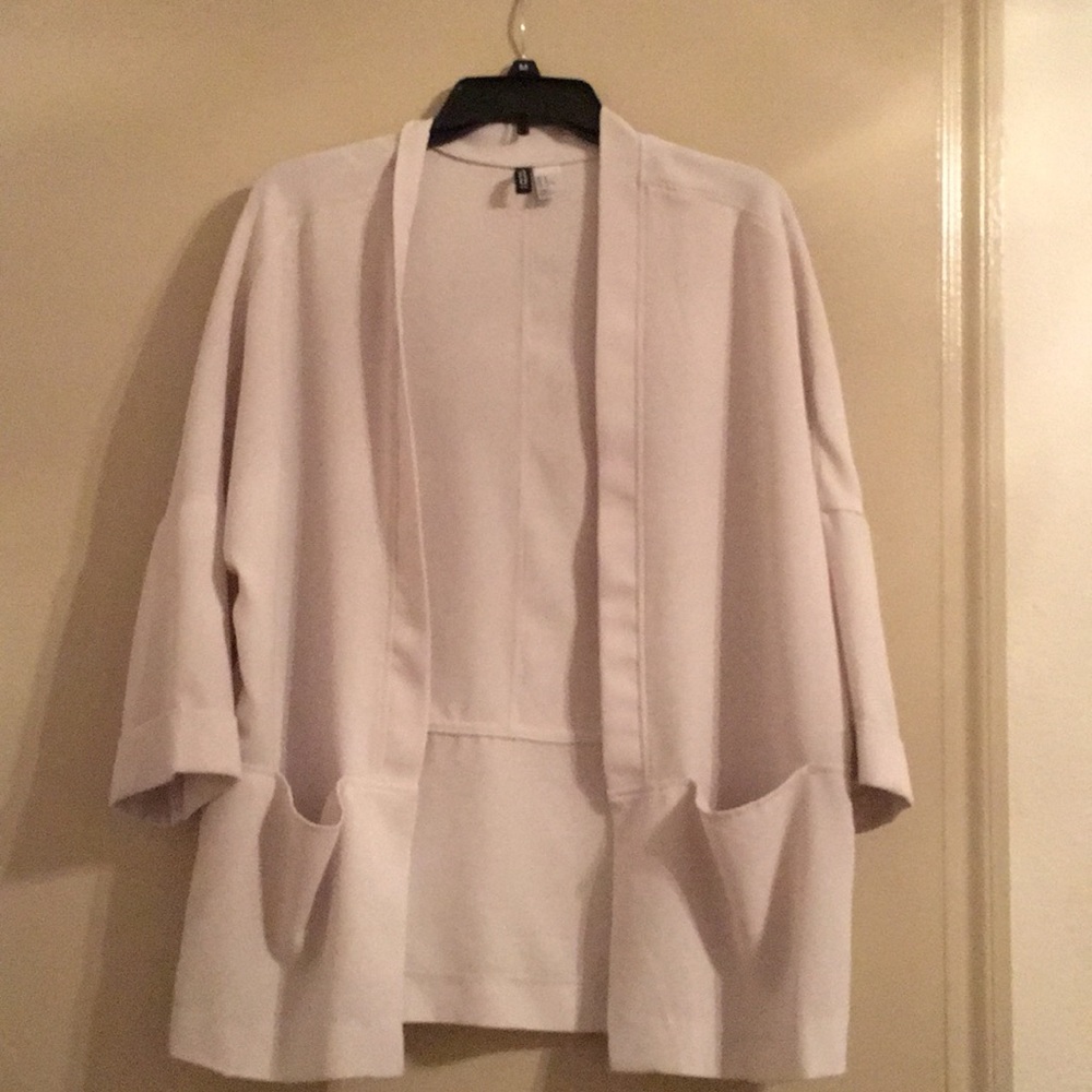 White cardigan